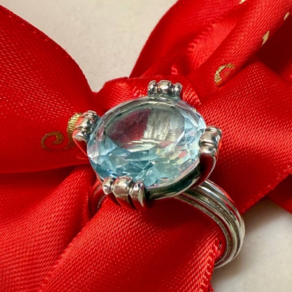 Slane and Slane blue topaz ring